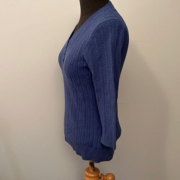 Croft&Barrow Women's Navy Blue Pullover Sweater - Picture 4 of 7